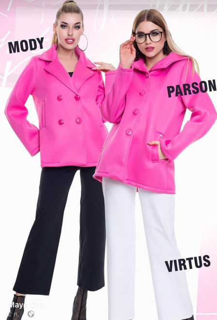Kép: Bal oldali modell: Mayo Chix Pink Gombos Zsebes Galléros Mody Kabát