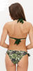 Kép: Fekete Zöld Pálamleveles Kötős Bikini Szett / Együttes