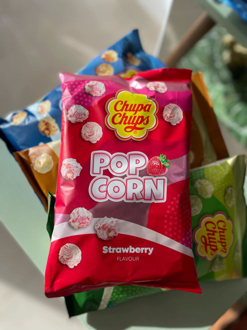 Kép: Chupa Chups Popcorn Strawberry ízű