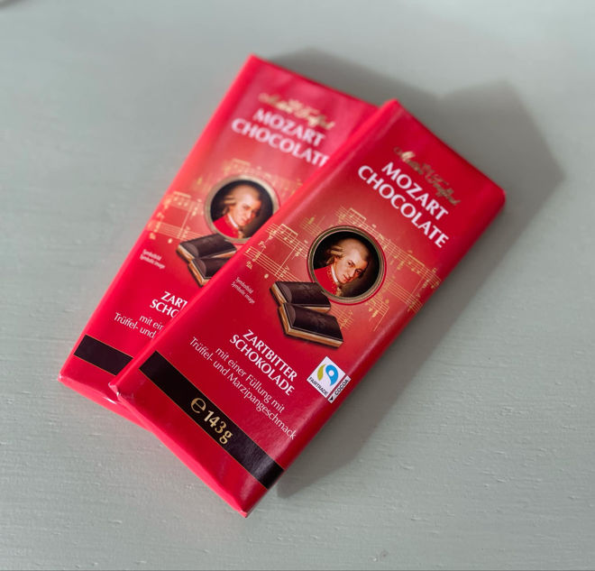 Kép: Mozart Chocolate Marcipános étcsoki