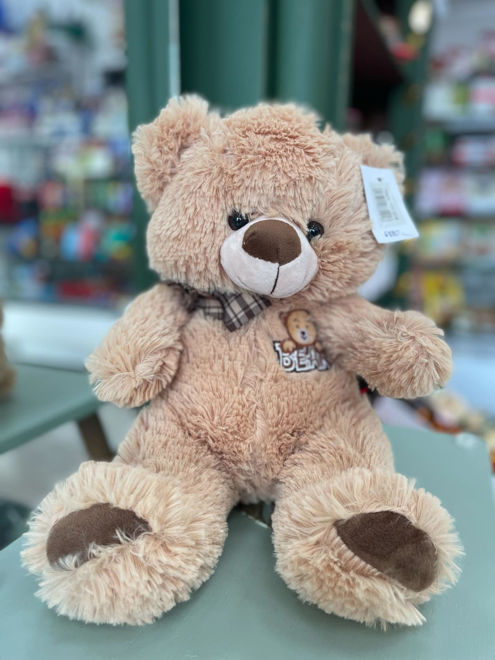 Kép: Plüss Bear Kockás Nyakkendős Maci 30cm