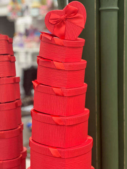 Kép: Szív formájú ajándék dobozok 25cm