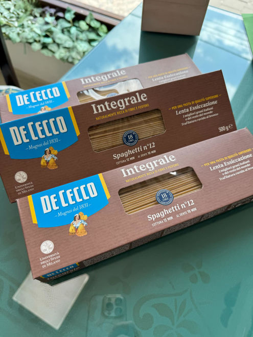 Kép: DeCecco Integrale Teljes Kiőrlésű spagetti