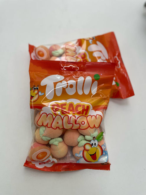 Kép: Trolli Peach Mallopw Töltött Gumicukor 150g