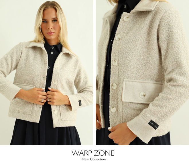 Kép: Warp Zone Nude Szövet Kabát