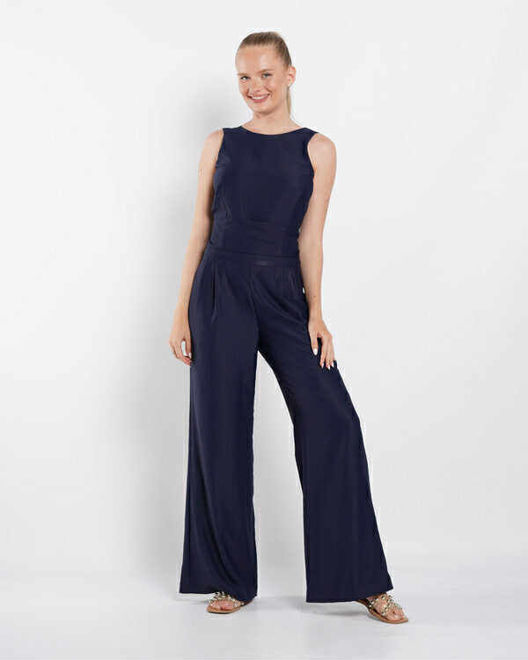 Kép: Envy Sötétkék Hátán Kivágott Overál