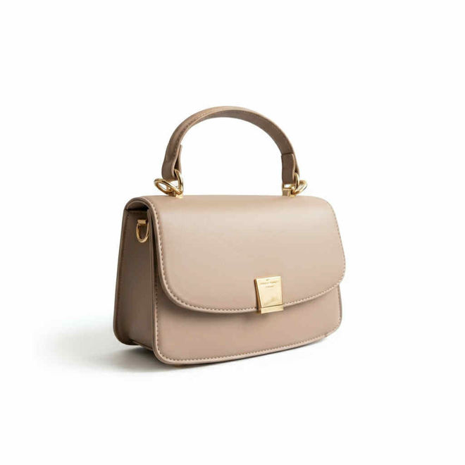 Kép: Drapp Arany Csatos Kis Táska