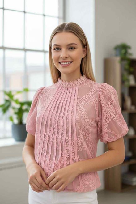 Kép: Rózsaszín Csipkés  Felső