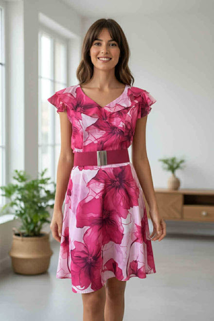Kép: Extyn Virágos Pink Ruha