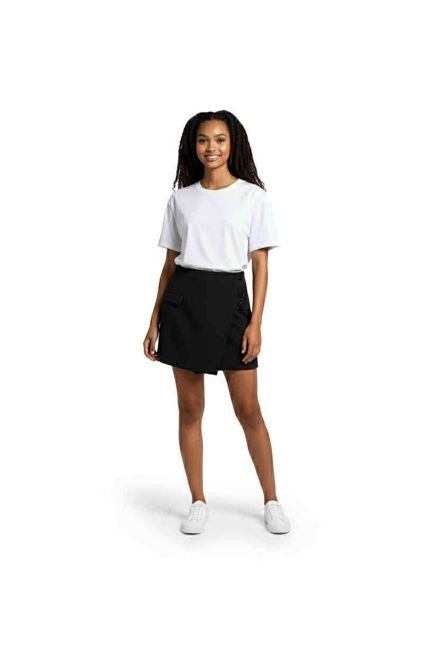 Kép: Envy Fekete Átlapolt Szoknya-Nadrág