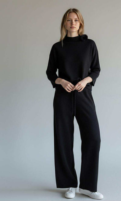 Kép: Fekete Színű Melegítő Együttes