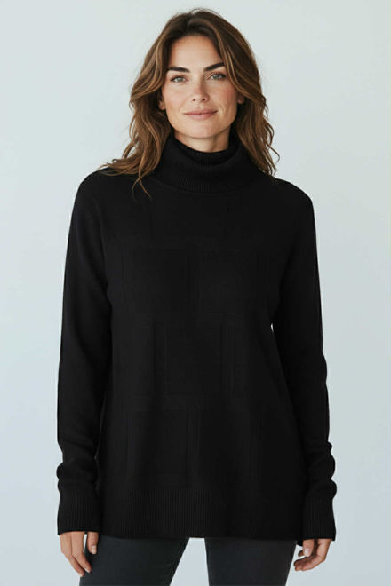 Kép: Fekete Anyagában Mintás Felső