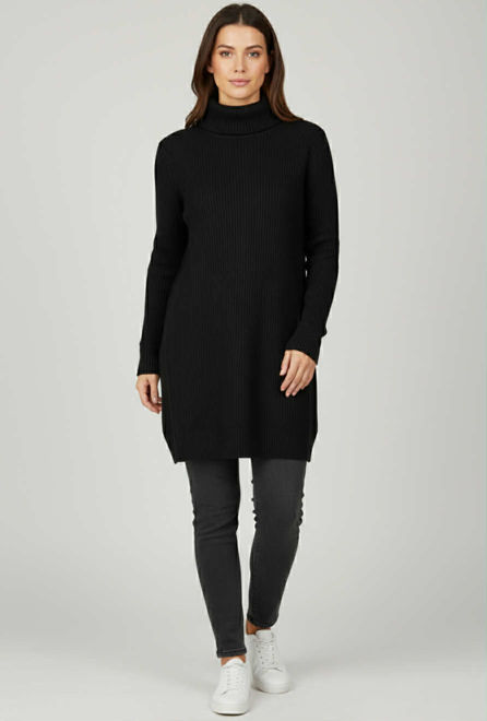 Kép: Fekete Garbós Hosszú Felső/Tunika