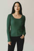 Kép: Mélyzöld Kereknyakú Kötött Felső