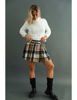 Kép: Barna Kockás Szoknya Short Béléssel