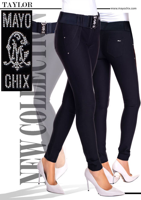 Kép: Taylor Fekete Mayo Chix Nadrag Övvel