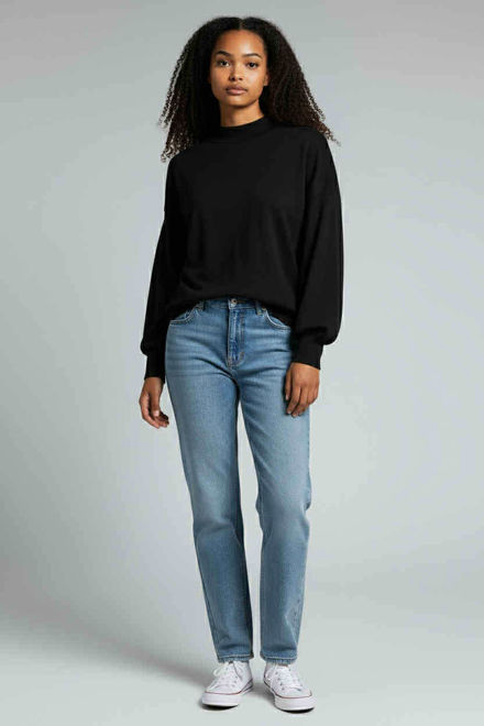 Kép: Warp Zone Fekete Anyagában Mintás Felső