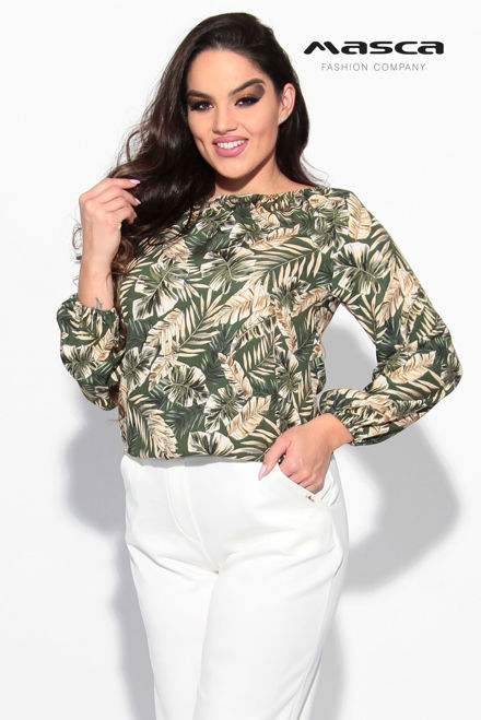 Kép: Masca Zöld Mintás Lezser Felső