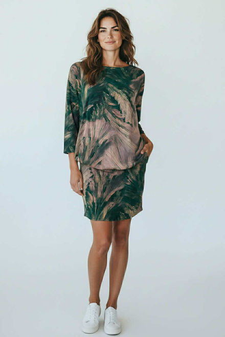 Kép: Masca Zöld Lezser Mintás Ruha