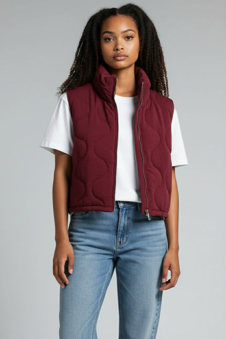 Kép: Burgundi Húzott Mellény