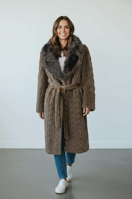 Kép: Barna Szörmés Bunda Kabát