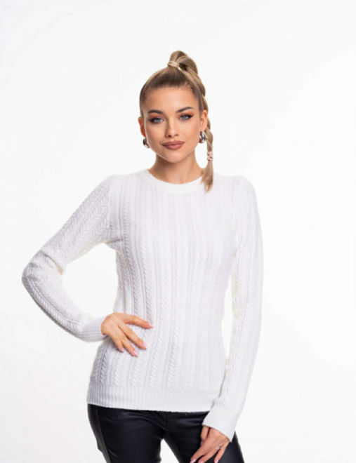 Kép: Mayo Chix Fehér Kötött Keryn Pulóver