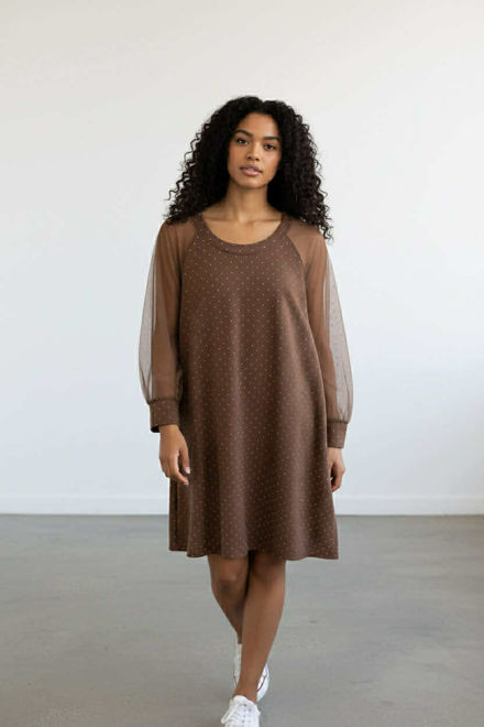 Kép: Barna Hálós Köves Tunika Ruha