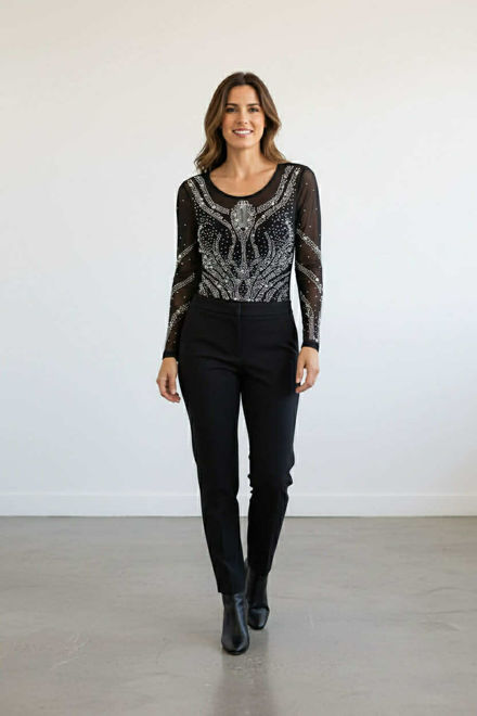 Kép: Tüll Gyöngyös Fekete Body