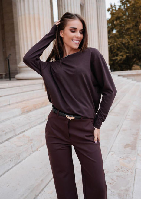 Kép: Magenta Barna Ocelot Mintás Felső